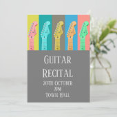 Guitar Overweging moderne pastel stijlvolle presta Kaart (Staand voorkant)