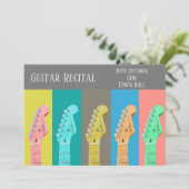Guitar Overweging moderne pastel stijlvolle presta Kaart (Staand voorkant)