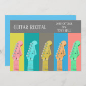 Guitar Overweging moderne pastel stijlvolle presta Kaart (Voorkant / Achterkant)