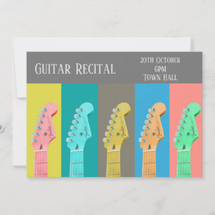 Guitar Overweging moderne pastel stijlvolle presta Kaart