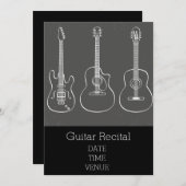 Guitar Overweging opgeruimde stijlvolle prestaties Kaart (Voorkant / Achterkant)