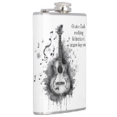 Guitar Pa gepersonaliseerde fles. Vaderdag Heupfles (Rechts)