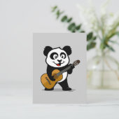 Guitar Panda Briefkaart (Staand voorkant)
