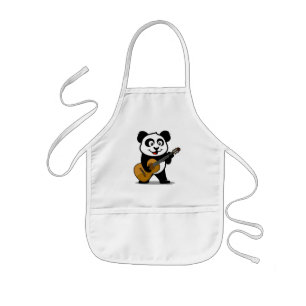 Guitar Panda Kinder Schort