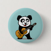 Guitar Panda Ronde Button 5,7 Cm (Voorkant)