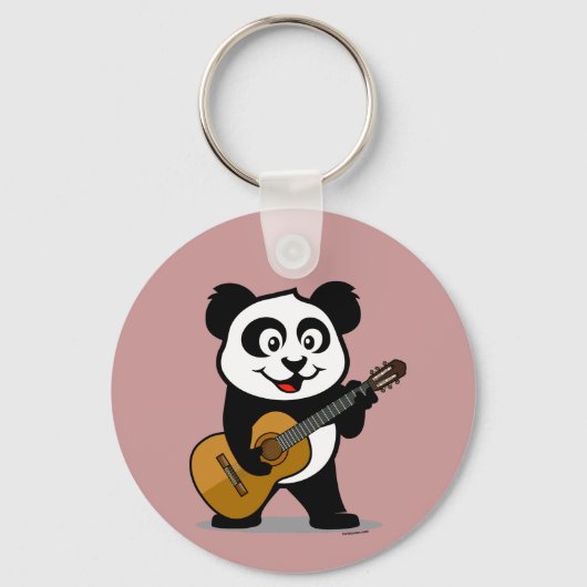Guitar Panda Sleutelhanger (Voorkant)