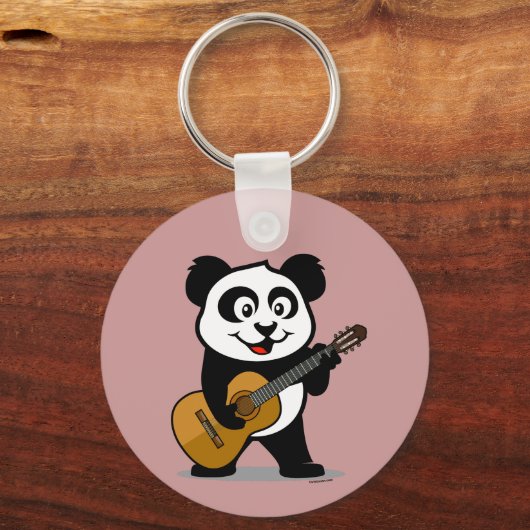 Guitar Panda Sleutelhanger (Voorkant)