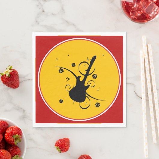 Guitar Paper Napkin Servet (Insitu)