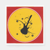 Guitar Paper Napkin Servet (Voorkant)