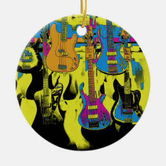 Guitar Party - Musical Instrument Ceramic Orna Keramisch Ornament
