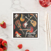Guitar Pattern Paper Napkins Servet (Insitu)