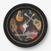 Guitar Pattern Papieren Bordje (Voorkant)