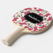 Guitar Pattern Tafeltennisbatje (Voorkant Gekanteld)