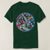 Guitar Pedal Collage T-shirt (Design voorkant)