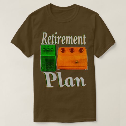 Guitar pedal retirement plan guitar pedals Klon ts T-shirt (Design voorkant)