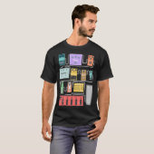 Guitar Pedalboard groot unisex T-Shirt (Voorkant volledig)