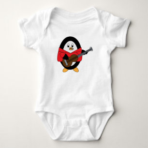 Guitar Penguin Cute Animal Romper