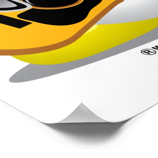 Guitar Penguin Poster (Hoek)