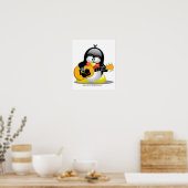 Guitar Penguin Poster (Keuken)
