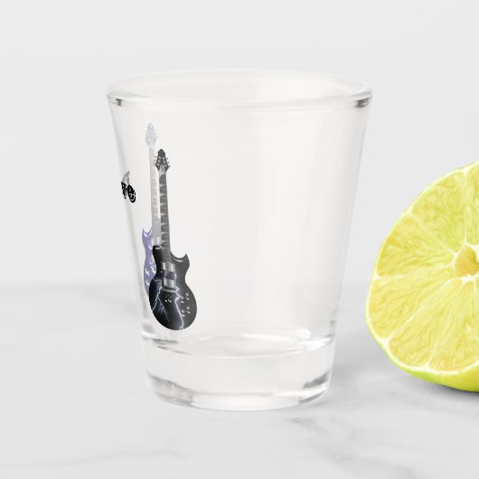 Guitar Personalized Shot Glas (Rechts)