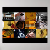 Guitar Photo Collage Poster (Voorkant)