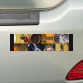 Guitar Photos Collage Bumpersticker (Op auto)