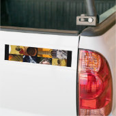 Guitar Photos Collage Bumpersticker (Op Truck)