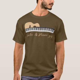 Guitar&Piano Guy Funny gitarist Pianist Costume L T-shirt
