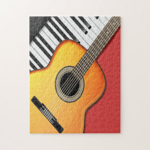 Guitar Piano Keys Musician Country Jazz Legpuzzel