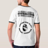 GUITAR PICK CLIFF RINGER T-SHIRT (Achterkant)