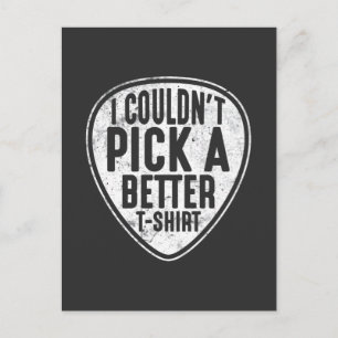 Guitar Pick Electric Bass Guitarist Musicus Briefkaart