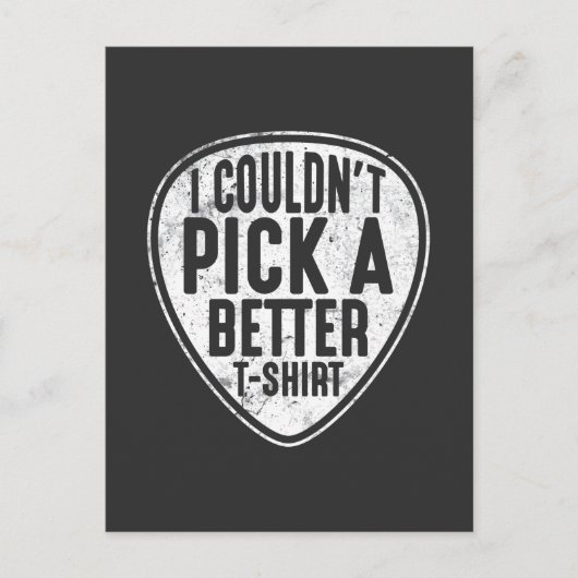 Guitar Pick Electric Bass Guitarist Musicus Briefkaart (Voorkant)