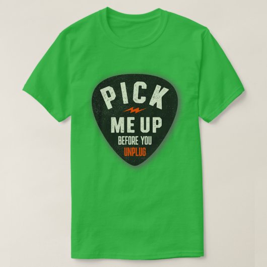Guitar Pick Funny Musician Music T-shirt (Design voorkant)