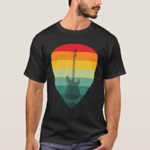 Guitar Pick Guitarist Retro Cadeautje T-shirt