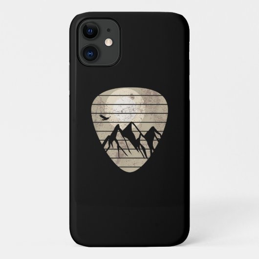 Guitar Pick Mountain Cool Guitarist Case-Mate iPhone Case (Achterkant)