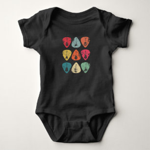 Guitar Pick Retro Vintage voor gitaristen Bassief Romper