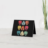 Guitar Pick Retro voor gitaristen But Bedankkaart (Voorkant)