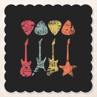Guitar Pick Retro voor gitaristen But Kartonnen Onderzetters