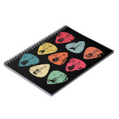 Guitar Pick Retro  voor gitaristen But Notitieboek (Linkerzijde)