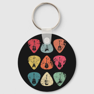 Guitar Pick Retro  voor gitaristen But Sleutelhanger