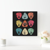 Guitar Pick Retro  voor gitaristen But Vierkante Klok (Huis)