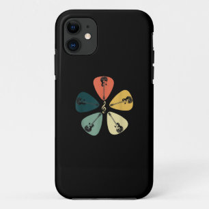 Guitar Pick Shirt. Retro stijl, cadeau voor gitari Case-Mate iPhone Case