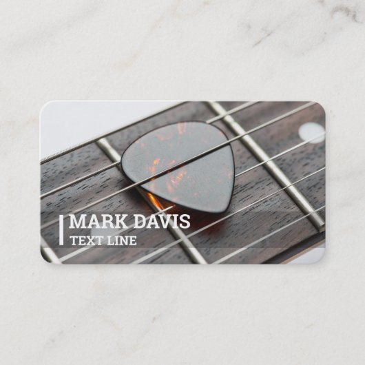 Guitar Pick Visitekaartje (Voorkant)