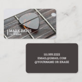 Guitar Pick Visitekaartje (Voorkant / Achterkant)