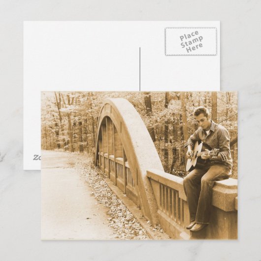 Guitar Pickin' op het Briefkaart Bridge (Voorkant / Achterkant)