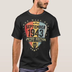 Guitar PickLegends werd geboren in september 1943 T-shirt