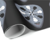Guitar Picks Black Cadeaupapier (Rol Hoek)