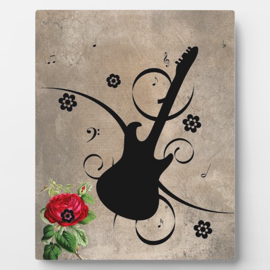 Guitar Plaque Fotoplaat (Voorkant)