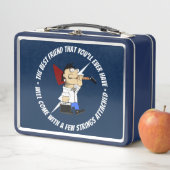 Guitar Player Best Friend Cartoon op Road Gig (In situ)