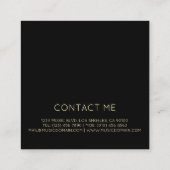 Guitar Player Custom Square Visitekaartje (Achterkant)